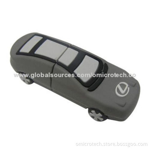 8GB Cartoon Car USB Flash Drive with High-speed for Apple's Mac and PCs, No Driver Required